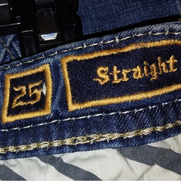 Rock Revival Joyelle straight ripped distressed jeans 25 Inseam 33" from Buckle - Picture 10 of 11